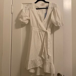Scotch & Soda White eyelet dress size small